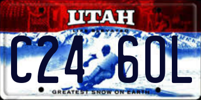 UT license plate C246OL