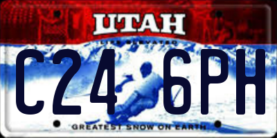 UT license plate C246PH