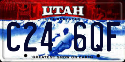 UT license plate C246QF