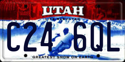 UT license plate C246QL