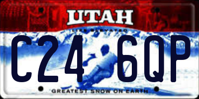 UT license plate C246QP