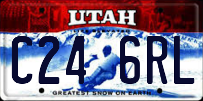 UT license plate C246RL
