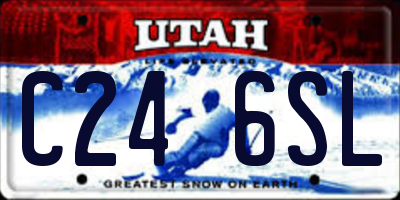 UT license plate C246SL