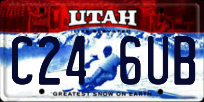 UT license plate C246UB