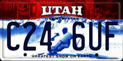 UT license plate C246UF