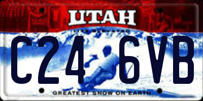 UT license plate C246VB