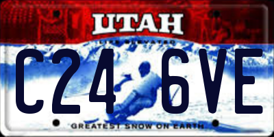 UT license plate C246VE