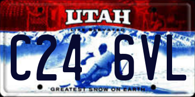 UT license plate C246VL