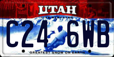 UT license plate C246WB