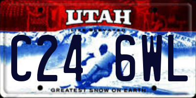 UT license plate C246WL