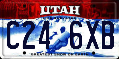 UT license plate C246XB