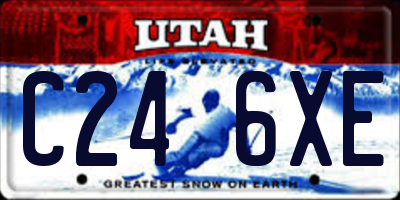 UT license plate C246XE