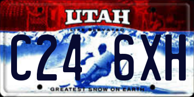 UT license plate C246XH