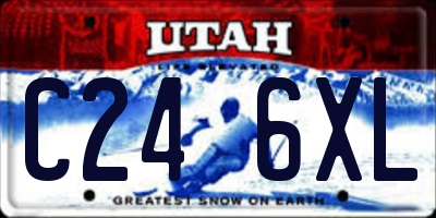 UT license plate C246XL