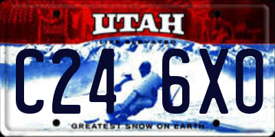 UT license plate C246XO