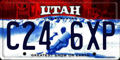 UT license plate C246XP