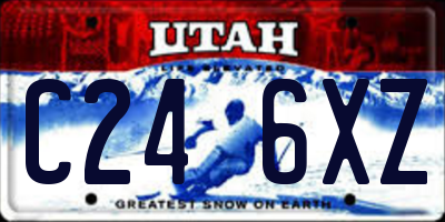UT license plate C246XZ