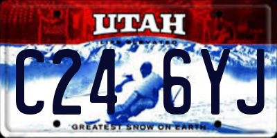 UT license plate C246YJ