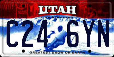 UT license plate C246YN