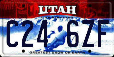 UT license plate C246ZF