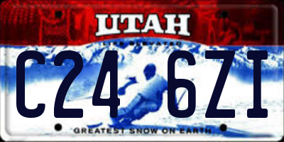 UT license plate C246ZI