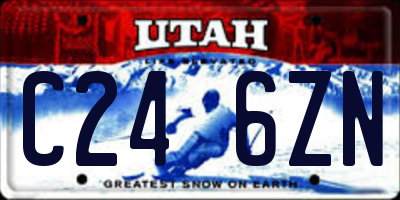 UT license plate C246ZN