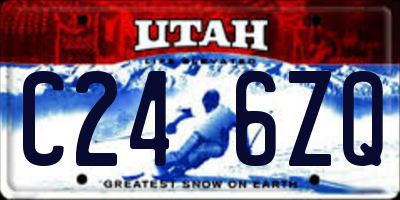 UT license plate C246ZQ