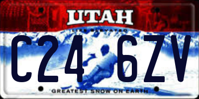 UT license plate C246ZV