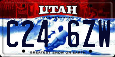 UT license plate C246ZW