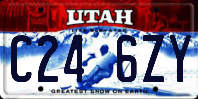UT license plate C246ZY