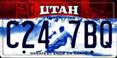 UT license plate C247BQ