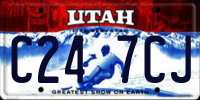 UT license plate C247CJ