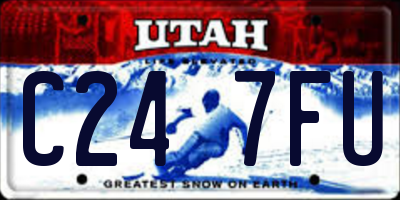 UT license plate C247FU