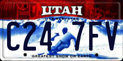 UT license plate C247FV