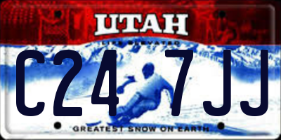 UT license plate C247JJ