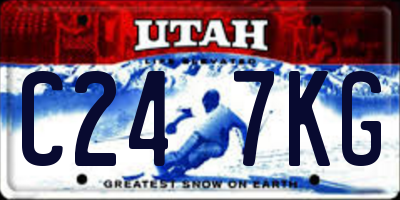 UT license plate C247KG