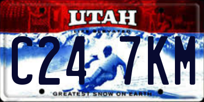UT license plate C247KM