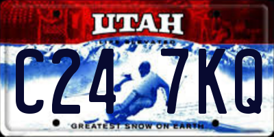 UT license plate C247KQ