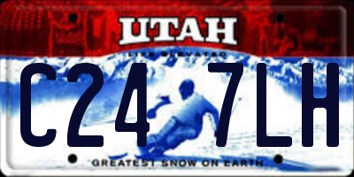 UT license plate C247LH