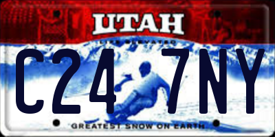 UT license plate C247NY