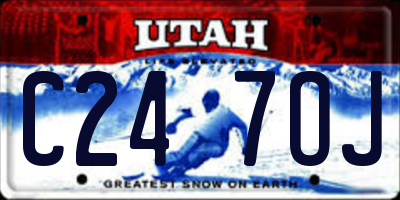 UT license plate C247OJ