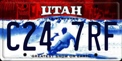UT license plate C247RF
