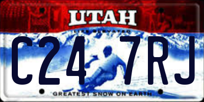 UT license plate C247RJ