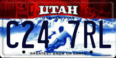 UT license plate C247RL