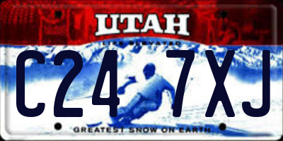 UT license plate C247XJ