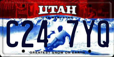UT license plate C247YQ