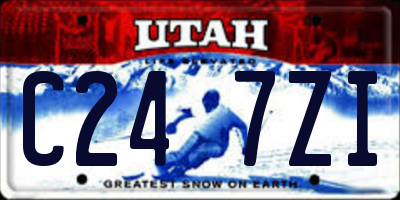 UT license plate C247ZI