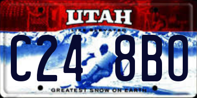 UT license plate C248BO
