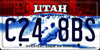 UT license plate C248BS