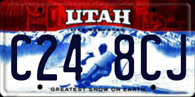 UT license plate C248CJ